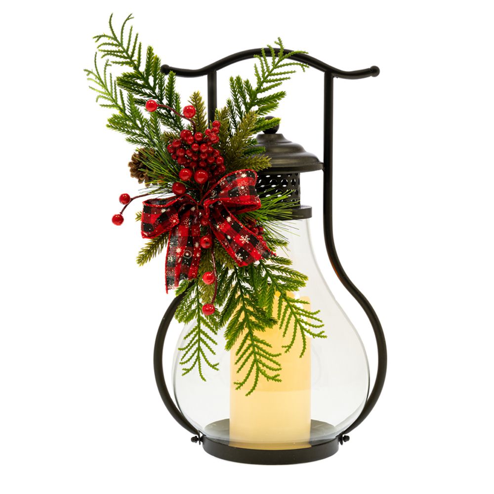 ΜΑΥΡΟ ΜΕΤΑΛΛΙΚΟ ΦΑΝΑΡΙ ΜΕ BERRIES ΚΑΙ LED ΚΕΡΙ 24Χ21Χ42ΕΚ ΜΑΥΡΟ ΜΕΤΑΛΛΙΚΟ ΦΑΝΑΡΙ ΜΕ BERRIES ΚΑΙ LED ΚΕΡΙ 24Χ21Χ42ΕΚ