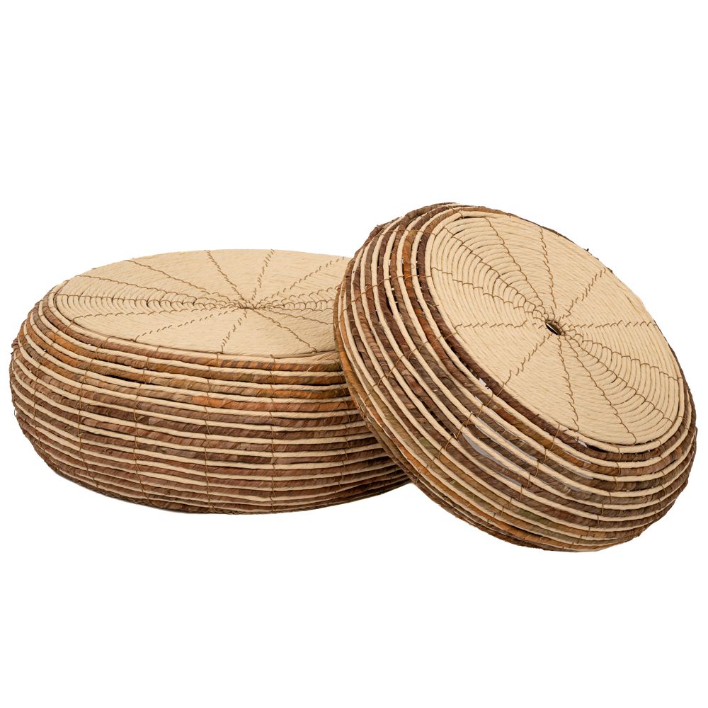 ΣΕΤ 2 ΣΧΟΙΝΕΝΙΟ ΤΡΑΠΕΖΙ-ΠΟΥΦ 62Χ62Χ20 49Χ49Χ19ΕΚ ΣΤΡΟΓΓΥΛΟ WICKER ΣΕΤ 2 ΣΧΟΙΝΕΝΙΟ ΤΡΑΠΕΖΙ-ΠΟΥΦ 62Χ62Χ20 49Χ49Χ19ΕΚ ΣΤΡΟΓΓΥΛΟ WICKER