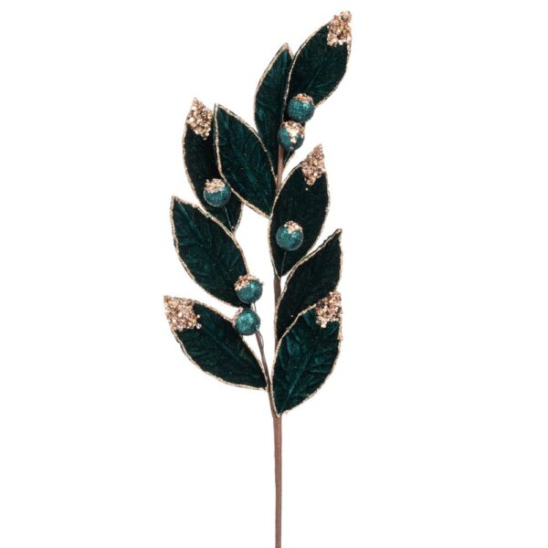 ΣΜΑΡΑΓΔΙ ΒΕΛΟΥΔΙΝΟ ΚΛΑΔΙ ΜΕ GLITTER ΜΠΑΛΛΕΣ 65ΕΚ