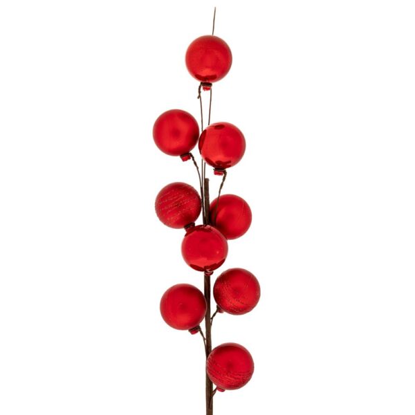 ΚΟΚΚΙΝΟ ΚΛΑΔΙ ΜΕ 9 ΜΠΑΛΛΙΤΣΕΣ 45ΕΚ