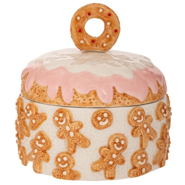 GINGERBREAD ΚΕΡΑΜΙΚΗ ΜΠΙΣΚΟΤΙΕΡΑ ΜΕ ΚΑΠΑΚΙ 18X18X18EK