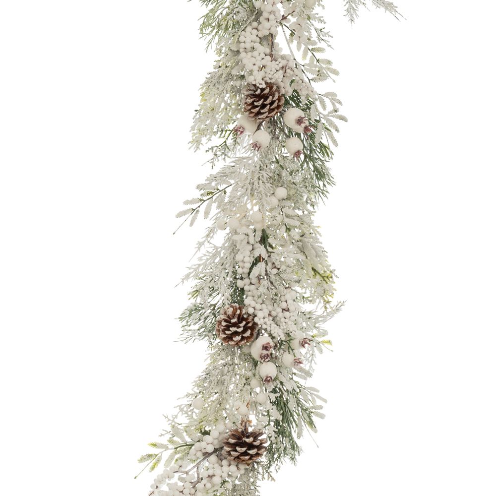 ΧΙΟΝΙΣΜΕΝΗ ΓΙΡΛΑΝΤΑ ΜΕ ΛΕΥΚΑ BERRIES ΚΑΙ ΚΟΥΚΟΥΝΑΡΙΑ 180ΕΚ ΧΙΟΝΙΣΜΕΝΗ ΓΙΡΛΑΝΤΑ ΜΕ ΛΕΥΚΑ BERRIES ΚΑΙ ΚΟΥΚΟΥΝΑΡΙΑ 180ΕΚ