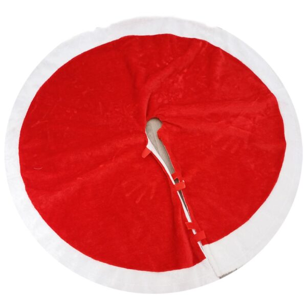 ΚΟΚΚΙΝΗ ΒΕΛΟΥΔΙΝΗ ΠΟΔΙΑ ΔΕΝΤΡΟΥ ΜΕ ΛΕΥΚΗ ΓΟΥΝΙΝΗ ΜΠΟΡΝΤΟΥΡΑ Φ120ΕΚ