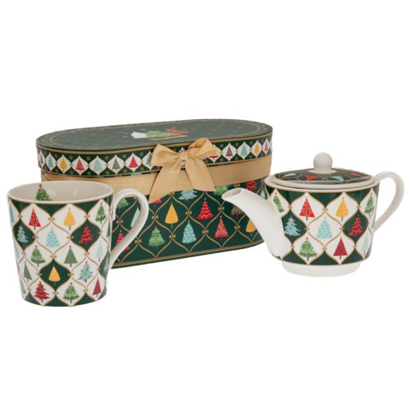 ΣΕΤ 2 ΚΕΡΑΜΙΚΗ ΤΣΑΓΙΕΡΑ(10Χ9ΕΚ) AND ΚΟΥΠΑ ΜΕ ΔΕΝΤΡΑΚΙΑ ΣΕ ΚΟΥΤΙ ΔΩΡΟΥ