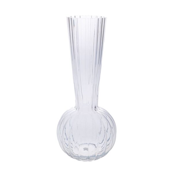 ΔΙΑΦΑΝΟ ΓΥΑΛΙΝΟ ΒΑΖΟ ΜΕ ΨΗΛΟ ΛΑΙΜΟ Φ12Χ25ΕΚ