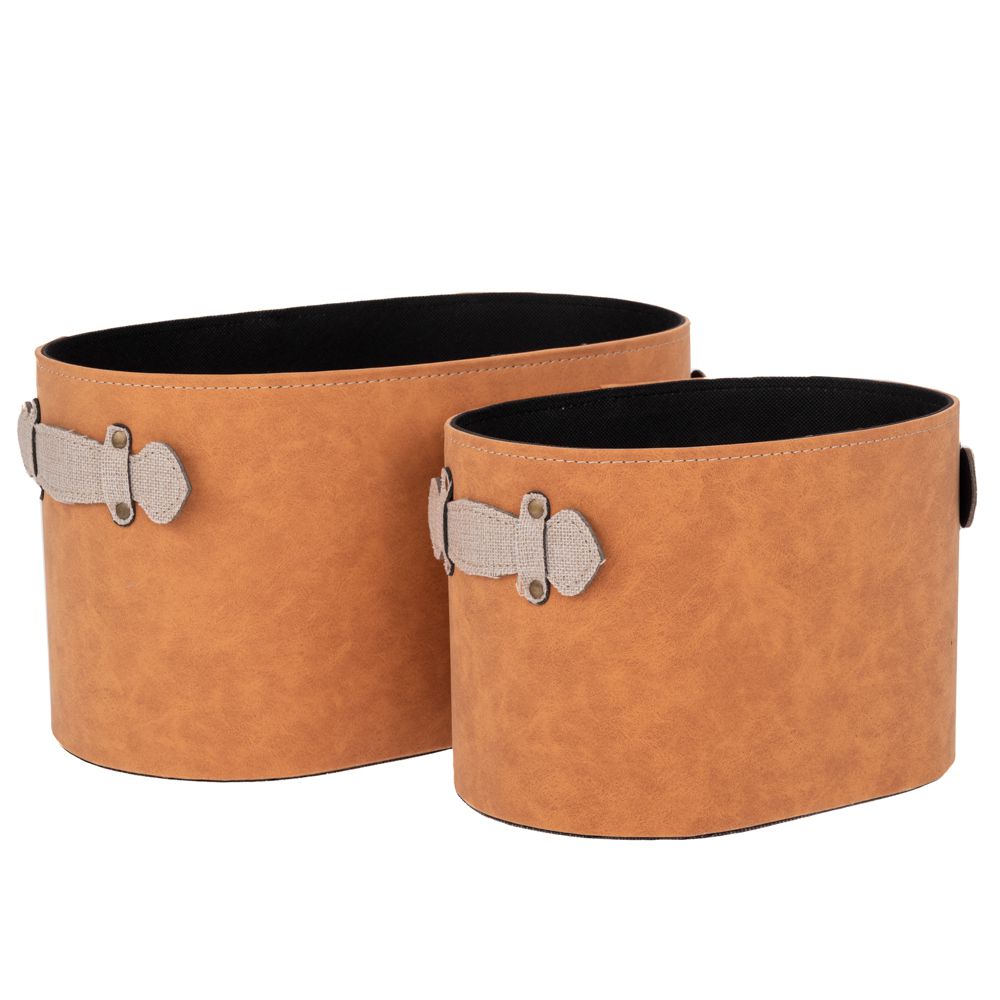 ΣΕΤ 2 ΚΑΦΕ ΔΕΡΜΑΤΙΝΑ ΚΑΛΑΘΙΑ 35Χ19Χ19 25Χ17Χ14ΕΚ ΣΕΤ 2 ΚΑΦΕ ΔΕΡΜΑΤΙΝΑ ΚΑΛΑΘΙΑ 35Χ19Χ19 25Χ17Χ14ΕΚ