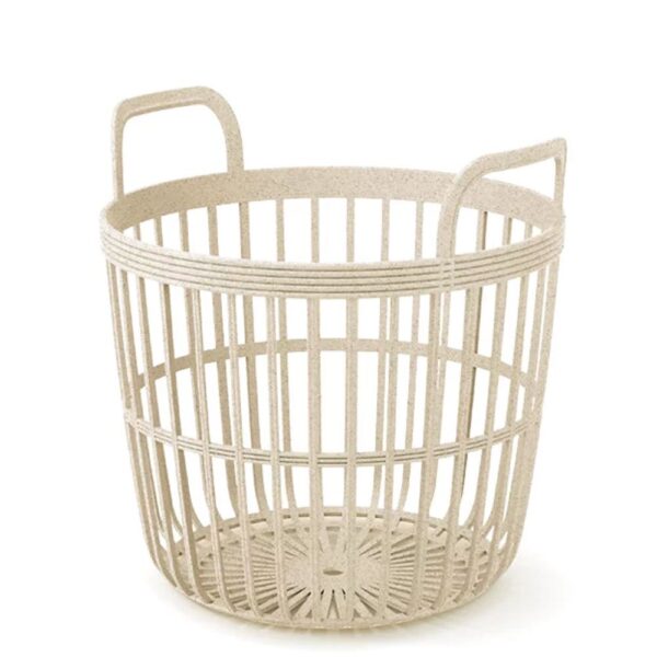 ZOE BASKET ECO WOOD ΚΡΕΜ ΠΛΑΣΤΙΚΟ ΚΑΛΑΘΙ Φ42Χ41ΕΚ