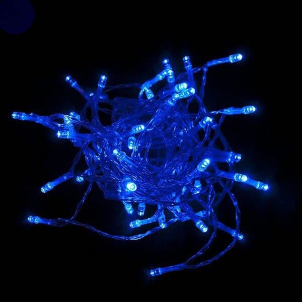 20 LED ΜΠΑΤΑΡΙΑΣ ΔΙΑΦΑΝΟ ΜΠΛΕ ΣΤΑΘΕΡΟ 1ΜΕΤΡΟ