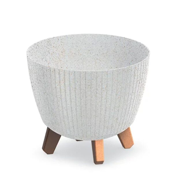 LAMIA ECO WOOD ΛΕΥΚΟ ΠΛΑΣΤΙΚΟ ΚΑΣΠΩ 29Χ29Χ24ΕΚ