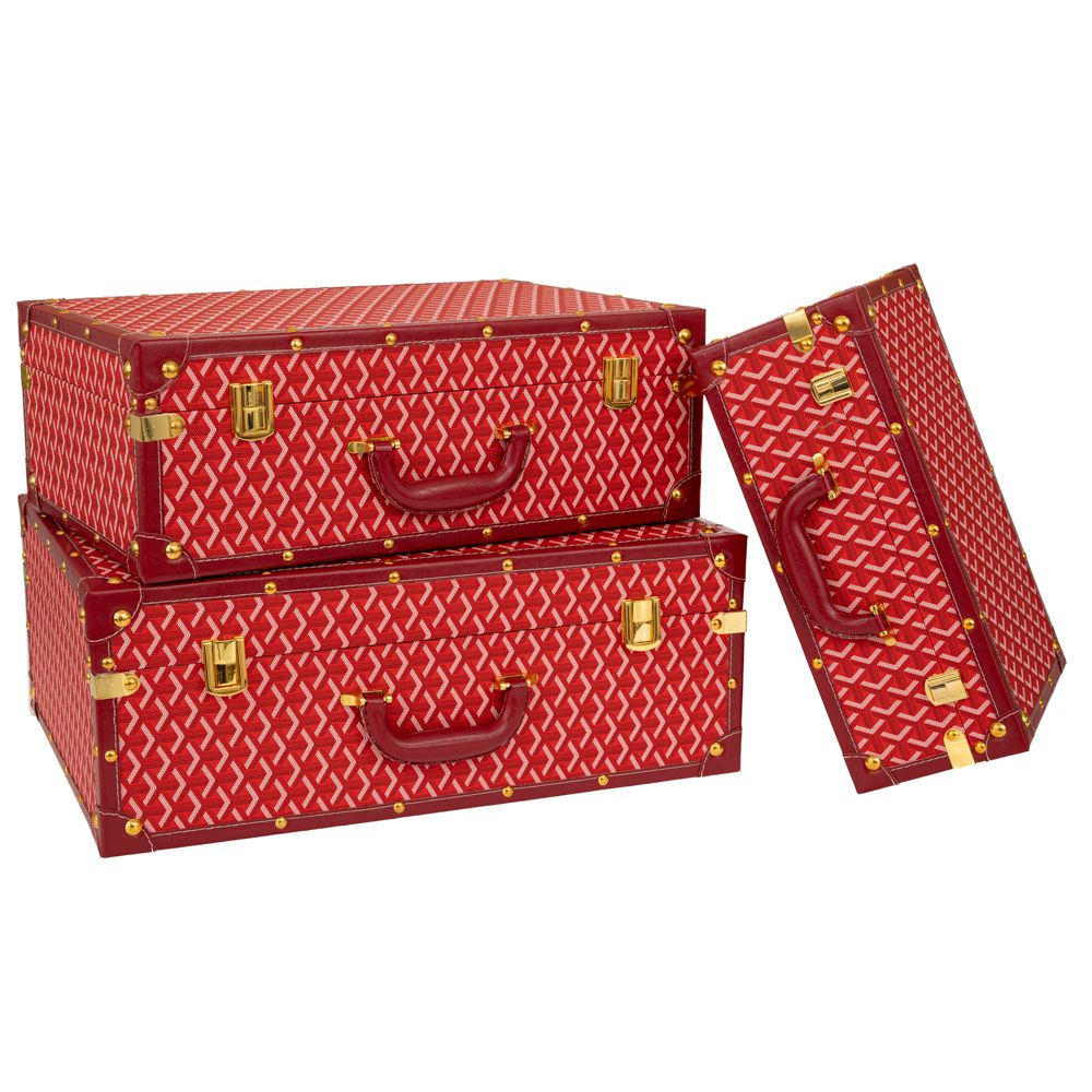 ΣΕΤ 3 ΚΟΚΚΙΝΕΣ ΚΑΡΟ ΒΑΛΙΤΣΕΣ ΜΕ ΧΡΥΣΕΣ ΛΕΠΤΟΜΕΡΕΙΕΣ 53Χ38Χ20ΕΚ 48Χ32Χ17ΕΚ 38Χ25Χ14ΕΚ ΣΕΤ 3 ΚΟΚΚΙΝΕΣ ΚΑΡΟ ΒΑΛΙΤΣΕΣ ΜΕ ΧΡΥΣΕΣ ΛΕΠΤΟΜΕΡΕΙΕΣ 53Χ38Χ20ΕΚ 48Χ32Χ17ΕΚ 38Χ25Χ14ΕΚ