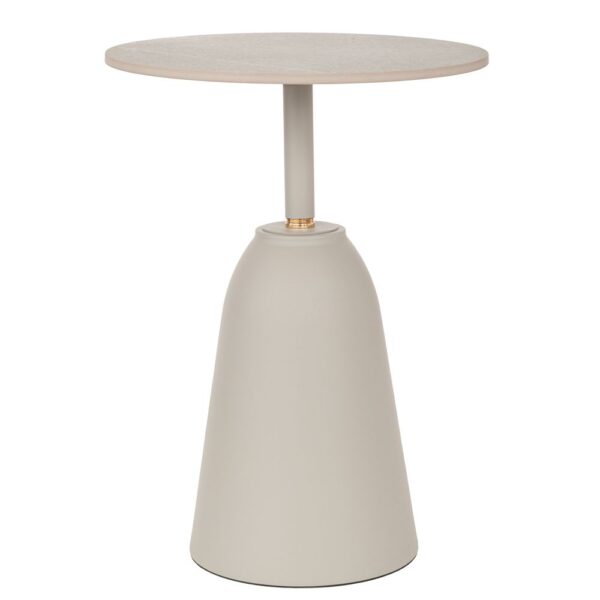 ΓΚΡΙ ΜΕΤΑΛΛΙΚΟ ΣΤΡΟΓΓΥΛΟ ΤΡΑΠΕΖΑΚΙ ΜΕ ΓΚΡΙ ΚΕΡΑΜΙΚΗ ΕΠΙΦΑΝΕΙΑ (ΕΦΕ ΜΑΡΜΑΡΟΥ) Φ40Χ52ΕΚ