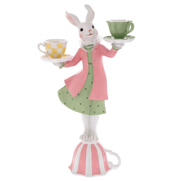 ΡΟΖ-ΠΡΑΣΙΝΗ ΠΟΛΥΡΕΖΙΝ ΛΑΓΟΥΔΙΝΑ ΜΕ ΚΗΡΟΠΗΓΙΑ ΣΕ ΒΑΣΗ ΤΣΑΓΙΕΡΑΣ 22