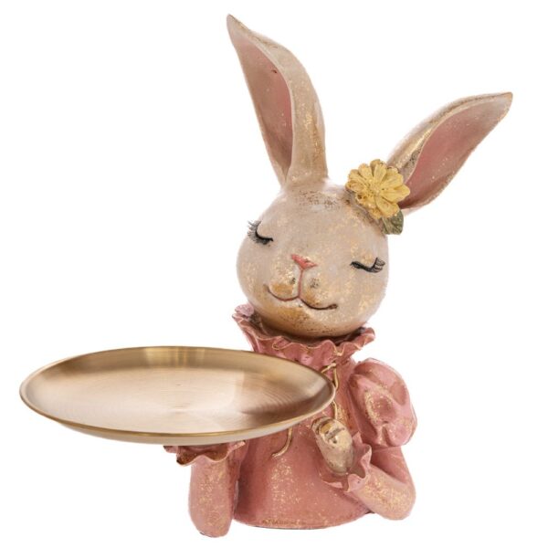 ΡΟΖ ΠΟΛΥΡΕΖΙΝ ΛΑΓΟ ΜΕ ΧΡΥΣΟ ΔΙΣΚΟ 26