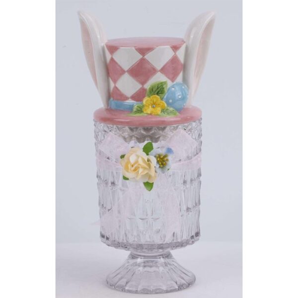 ΔΙΑΦΑΝΗ ΚΕΡΑΜΙΚΗ ΜΠΙΣΚΟΤΙΕΡΑ ΜΕ ΡΟΖ ΚΑΡΟ ΚΑΠΑΚΙ ΣΕ ΣΧΗΜΑ ΚΑΠΕΛΟ ΛΑΓΟΥ 13Χ12