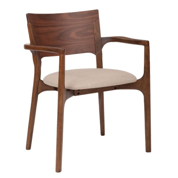 ΞΥΛΙΝΗ ΜΑΣΙΦ ΚΑΡΕΚΛΑ ΤΡΑΠΕΖΑΡΙΑΣ ΜΕ ΓΚΡΙ ΥΦΑΣΜΑ 54Χ62Χ80ΕΚ ΜΕ ΜΠΡΑΤΣΑ