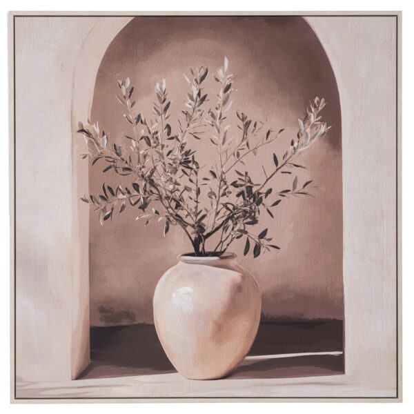 PLANT ΠΙΝΑΚΑΣ ΣΕ ΤΥΠΩΜΕΝΟ ΚΑΜΒΑ ΜΕ ΛΕΥΚΗ ΠΑΛΑΙΩΜΕΝΗ ΚΟΡΝΙΖΑ 80Χ80ΕΚ