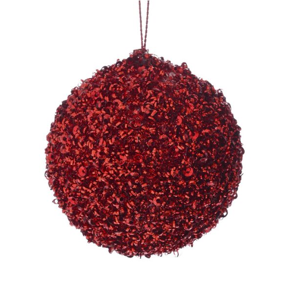 ΚΟΚΚΙΝΗ GLITTER FOAM ΜΠΑΛΑ 6ΕΚ