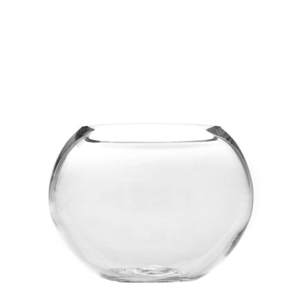 ΓΥΑΛΙΝΟ ΔΙΑΦΑΝΟ ΒΑΖΟ ΣΤΡΟΓΓΥΛΟ Φ 20Χ17 ΕΚ