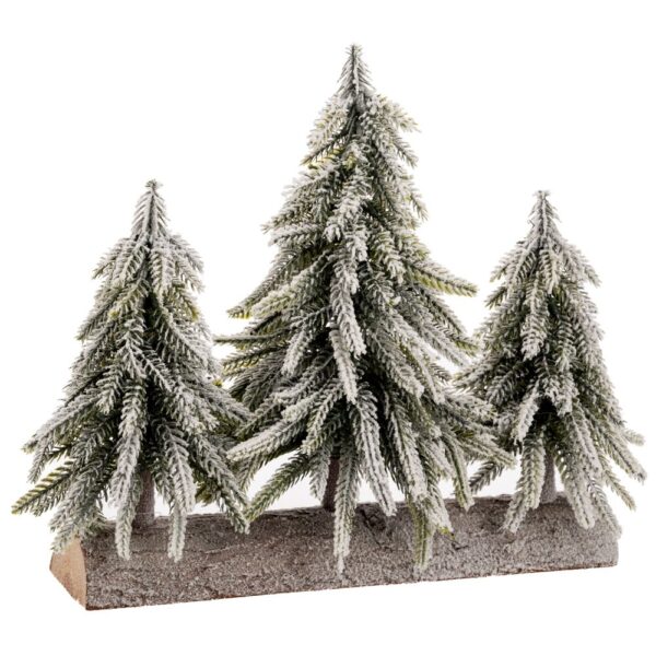 ΤΡΙΠΛΟ ΧΙΟΝΙΣΜΕΝΟ ΔΕΝΤΡΑΚΙ ΣΕ ΞΥΛΙΝΗ ΒΑΣΗ 28Χ26ΕΚ