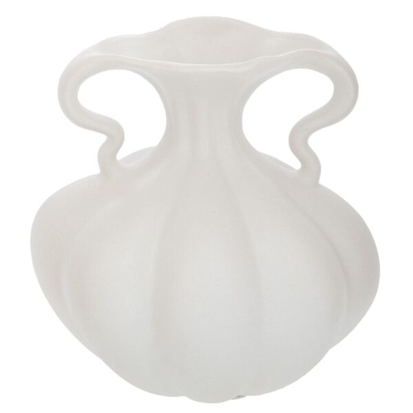 ΛΕΥΚΟ ΚΕΡΑΜΙΚΟ ΒΑΖΟ ΣΕ ΣΧΗΜΑ ΚΟΛΟΚΥΘΑΣ 17Χ15Χ17ΕΚ