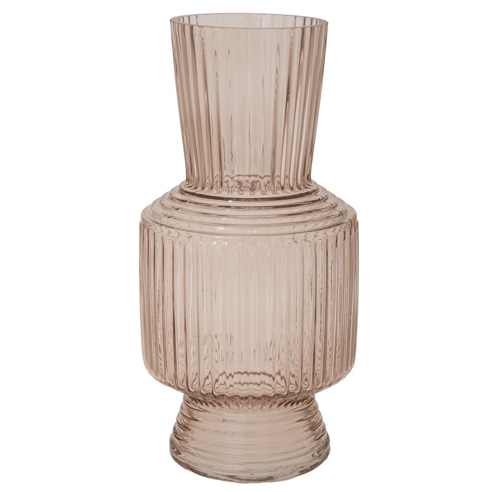 ΔΙΑΦΑΝΟ ΓΥΑΛΙΝΟ ΒΑΖΟ ΜΕ ΡΙΓΕΣ Φ15Χ30ΕΚ ΔΙΑΦΑΝΟ ΓΥΑΛΙΝΟ ΒΑΖΟ ΜΕ ΡΙΓΕΣ Φ15Χ30ΕΚ