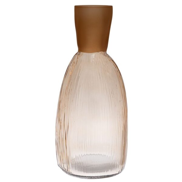 ΜΕΛΙ ΓΥΑΛΙΝΟ ΒΑΖΟ ΜΕ ΜΑΤ ΚΑΦΕ ΣΤΟΜΙΟ Φ15Χ34ΕΚ