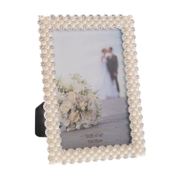 ΚΡΕΜ ΜΕΤΑΛΛΙΚΗ ΚΟΡΝΙΖΑ ΜΕ ΠΕΡΛΕΣ 10Χ15ΕΚ