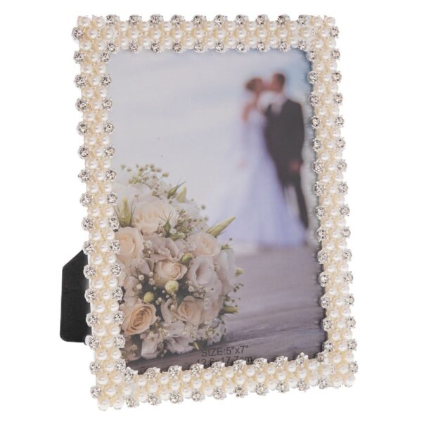 ΚΡΕΜ ΜΕΤΑΛΛΙΚΗ ΚΟΡΝΙΖΑ ΜΕ ΠΕΡΛΕΣ 13Χ18ΕΚ