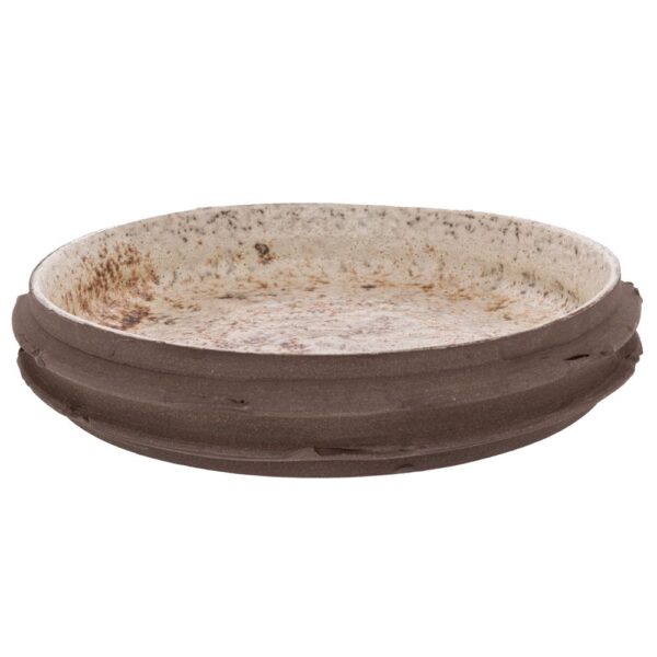 ΛΕΥΚΗ ΠΑΛΑΙΩΜΕΝΗ ΚΕΡΑΜΙΚΗ ΠΙΑΤΕΛΑ ΜΕ ΜΑΥΡΗ ΒΑΣΗ 37Χ37Χ5ΕΚ