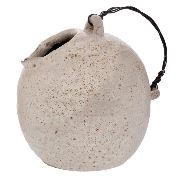 ΓΚΡΙ ΠΑΛΑΙΩΜΕΝΟ ΒΑΖΟ ΚΑΝΑΤΑ ΜΕ ΣΥΡΜΑΤΙΝΟ ΧΕΡΟΥΛΙ 19Χ19Χ20ΕΚ