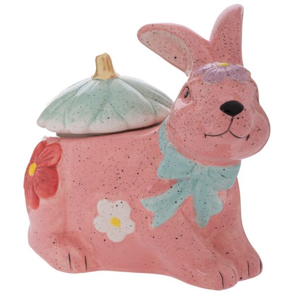 ΡΟΖ ΚΕΡΑΜΙΚΗ ΜΠΙΣΚΟΤΙΕΡΑ ΛΑΓΟΣ ΜΕ ΣΙΕΛ ΚΑΠΑΚΙ 25Χ16