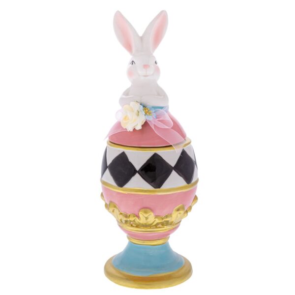 ΡΟΖ ΚΕΡΑΜΙΚΟ ΑΥΓΟ ΜΠΙΣΚΟΤΙΕΡΑ ΜΕ ΛΑΓΟ AND ΧΡΥΣΕΣ ΛΕΠΤΟΜΕΡΕΙΕΣ 13