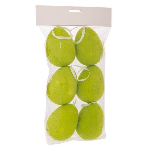 ΣΕΤ 6 ΠΡΑΣΙΝΑ ΚΡΕΜΑΣΤΑ ΧΝΟΥΔΩΤΑ ΑΥΓΑ Φ7Χ10ΕΚ