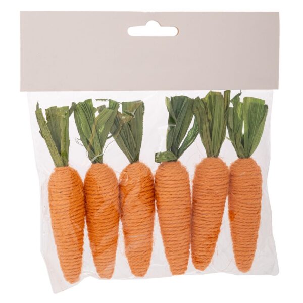 ΣΕΤ 6 ΠΟΡΤΟΚΑΛΙ ΔΙΑΚΟΣΜΗΤΙΚΑ ΚΑΡΟΤΑ 17Χ8Χ2ΕΚ    Φ2.5Χ12