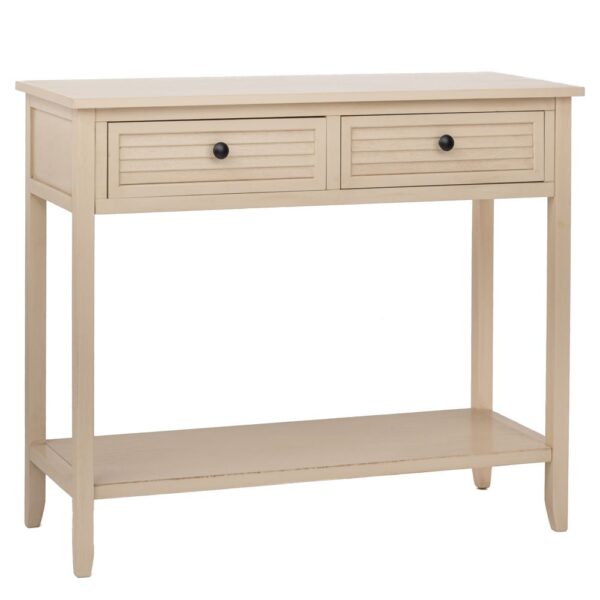 ΞΥΛΙΝΗ ΚΟΝΣΟΛΑ ΣΕ ΜΠΕΖ ΧΡΩΜΑ ΜΕ 2 ΣΥΡΤΑΡΙΑ 90Χ33Χ75ΕΚ