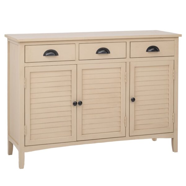 ΞΥΛΙΝΟΣ ΜΠΟΥΦΕΣ ΣΕ ΜΠΕΖ ΧΡΩΜΑ ΜΕ 3 ΠΟΡΤΕΣ AND 3 ΣΥΡΤΑΡΙΑ 105Χ35Χ75ΕΚ