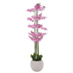 ΡΟΖ ΟΡΧΙΔΕΑ PHALAENOPSIS ΣΕ ΕΚΡΟΥ ΚΕΡΑΜΙΚΟ ΚΑΣΠΩ 190ΕΚ