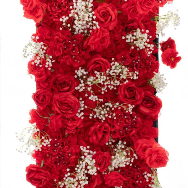 ΡΟΛΟ ΠΑΝΕΛ ΤΟΙΧΟΥ ΜΕ ΚΟΚΚΙΝΑ AND ΛΕΥΚΑ ΛΟΥΛΟΥΔΙΑ AND ΥΦΑΣΜΑΤΙΝΗ ΠΛΑΤΗ 50Χ250ΕΚ