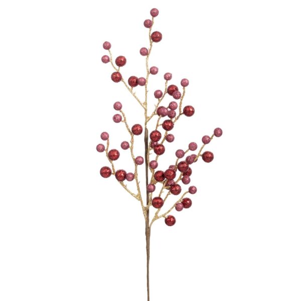 ΚΛΑΔΙ ΜΕ ΡΟΖ-ΧΡΥΣΟ ΚΑΙ ΜΠΟΡΝΤΩ BERRIES 53ΕΚ