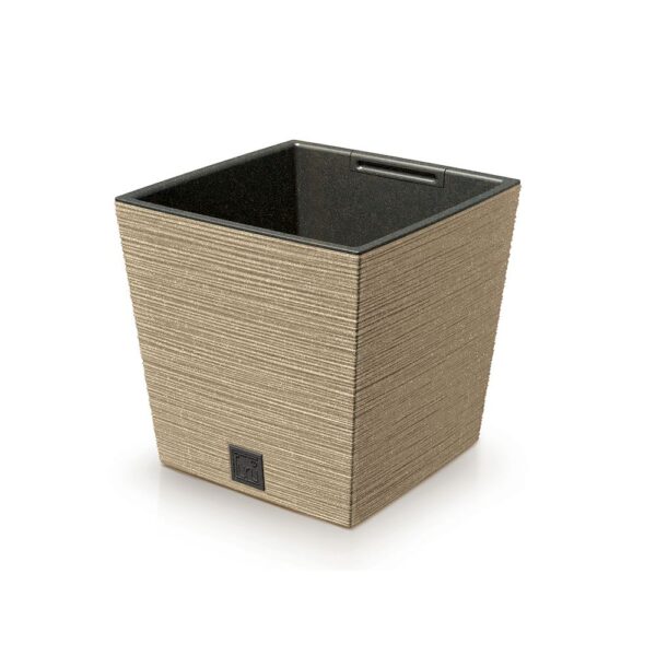 FURU SQUARE ECO WOOD ΦΥΣΙΚΟ ΧΡΩΜΑ ΠΛΑΣΤΙΚΟ ΚΑΣΠΩ 24Χ24Χ23ΕΚ