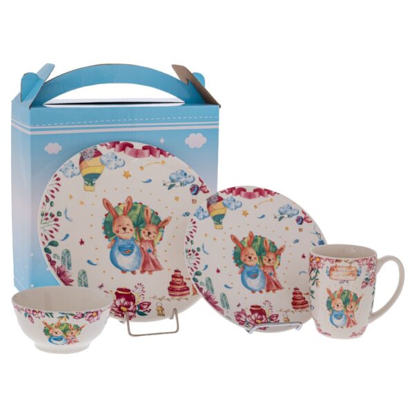 ΣΕΤ 4 ΚΕΡΑΜΙΚΟ ΣΕΡΒΙΤΣΙΟ ΜΕ ΛΑΓΟ