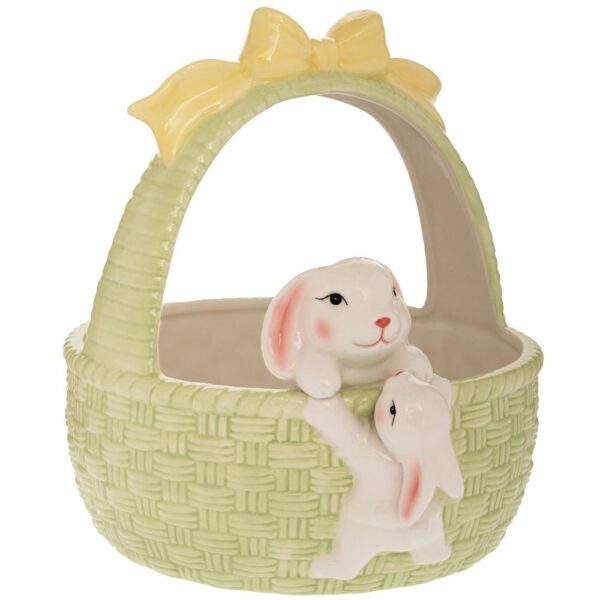 ΠΡΑΣΙΝΟ ΚΕΡΑΜΙΚΟ ΚΑΛΑΘΙ  ΜΕ ΛΑΓΟ 24.5Χ22.5Χ26ΕΚ