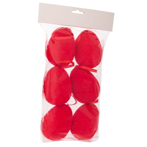 ΣΕΤ 6 ΚΟΚΚΙΝΑ ΚΡΕΜΑΣΤΑ ΧΝΟΥΔΩΤΑ ΑΥΓΑ Φ7Χ10ΕΚ