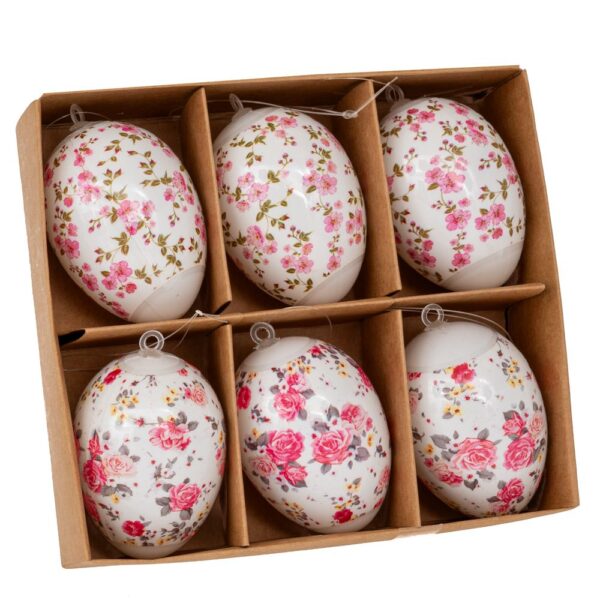 ΣΕΤ 6 ΠΛΑΣΤΙΚΑ ΚΡΕΜΑΣΤΑ ΑΥΓΑ ΜΕ ΣΧΕΔΙΑ 4Χ4Χ6ΕΚ