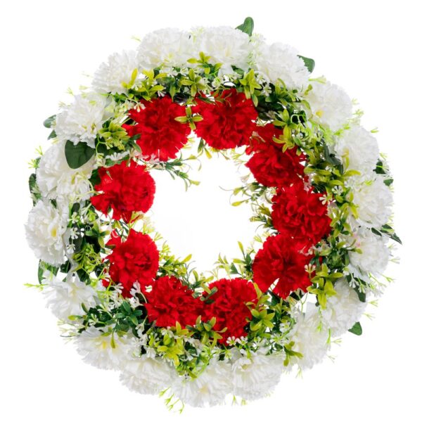 ΣΤΕΦΑΝΙ 42ΕΚ ΜΕ ΓΑΡΥΦΑΛΛΑ ΛΕΥΚΑ-ΚΟΚΚΙΝΑ Χ27