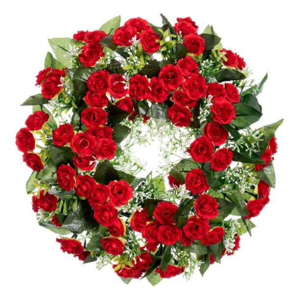 ΣΤΕΦΑΝΙ 40ΕΚ ΜΕ ΚΟΚΚΙΝΑ ΤΡΙΑΝΤΑΦΥΛΛΑ