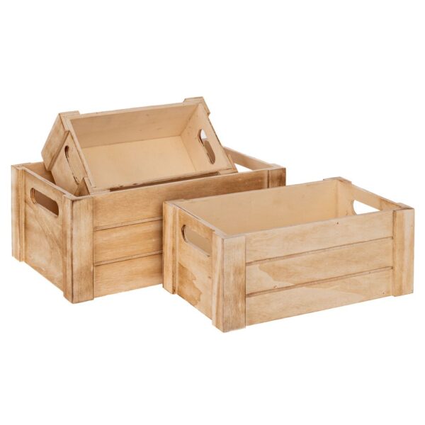 ΣΕΤ 3 ΞΥΛΙΝΟ ΦΥΣΙΚΟ ΚΑΦΑΣΙ 27Χ17Χ11 23Χ14Χ9