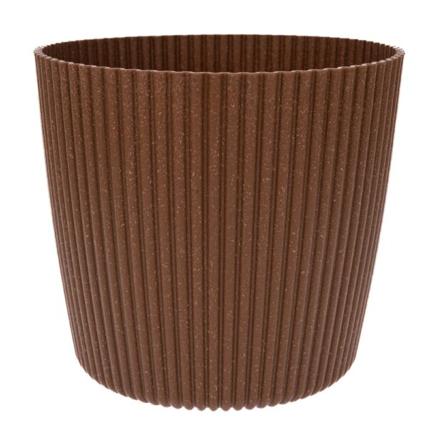 MILLY ROUND ECO WOOD ΦΥΣΙΚΟ ΧΡΩΜΑ ΠΛΑΣΤΙΚΟ ΚΑΣΠΩ Φ24Χ20ΕΚ