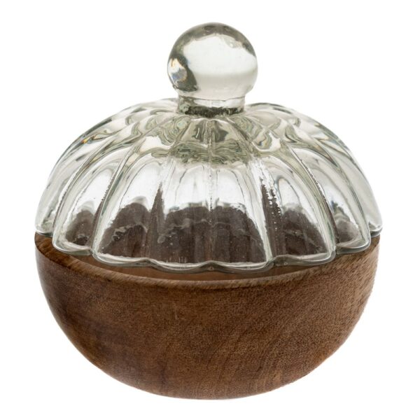 ΞΥΛΙΝΟ ΜΠΩΛ ΜΕ ΓΥΑΛΙΝΟ ΚΑΠΑΚΙ 11Χ11Χ11ΕΚ