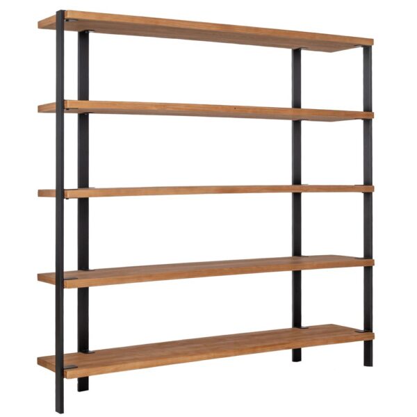 ΡΑΦΙΕΡΑ 5 ΘΕΣΕΩΝ ΜΕ ΞΥΛΟ ΠΕΥΚΟΥ 200Χ40Χ200ΕΚ ΜΕ ΜΕΤΑΛΛΙΚΟ ΣΚΕΛΕΤΟ (KD)